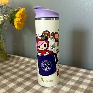 TOKIDOKI Coffee Bean Collab Limited Edition Flip Cup Mug Tumbler 16 oz